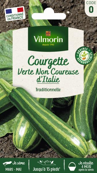 Potagères - Courgette Verte Non Coureuse d'Italie - PACKAGING_RECTO
